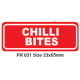 CHILLI BITES - 1000 Full colour LABELS
