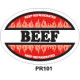 OVAL BEEF - KEEP REFRIGERATED - 1000 Full colour